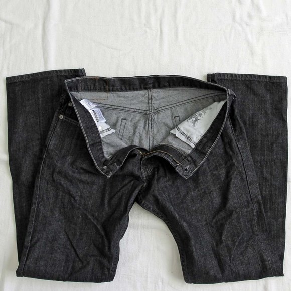 Levi Strauss 514 Black Jeans Size 36 x 34 - Picture 5 of 9